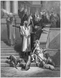 Lazarus an der Tür des reichen Mannes